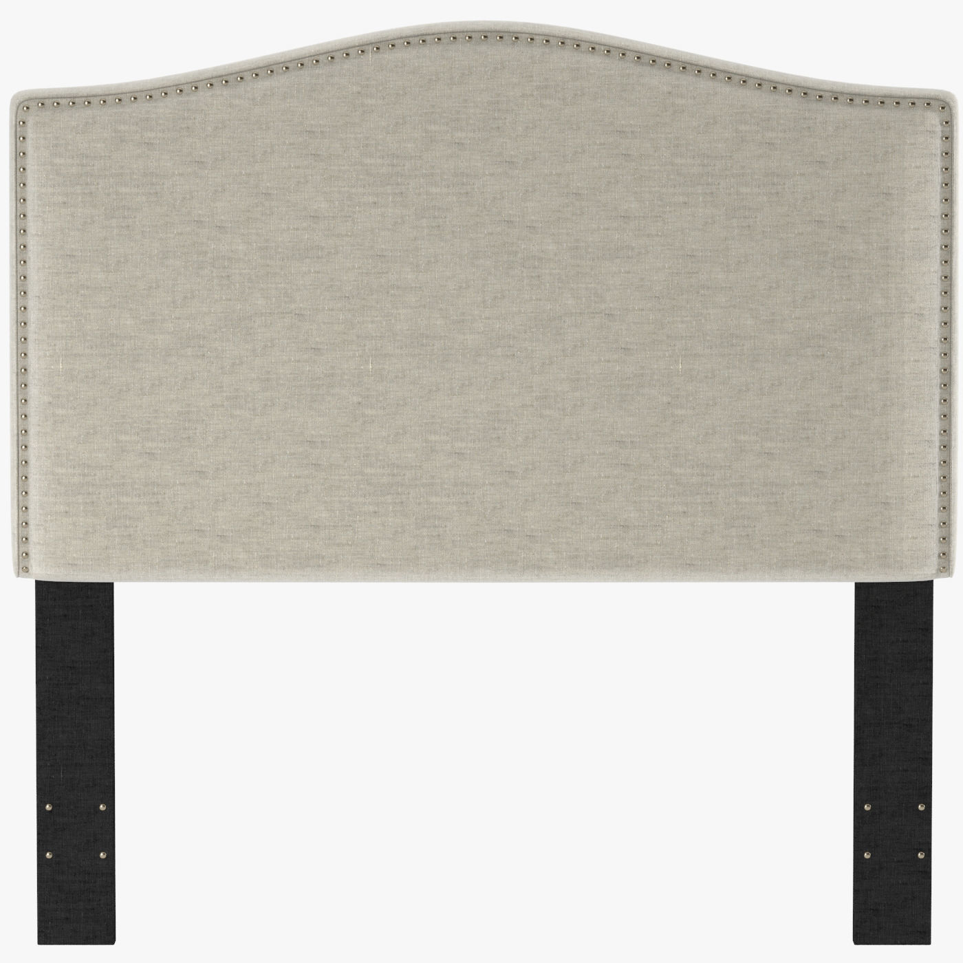 ML1827 Selma Nailhead Upholstered Headboard 3D model_1