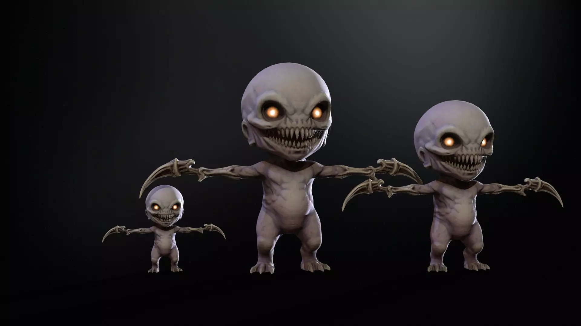 ChibiMonster3Pack2 Low-poly 3D model