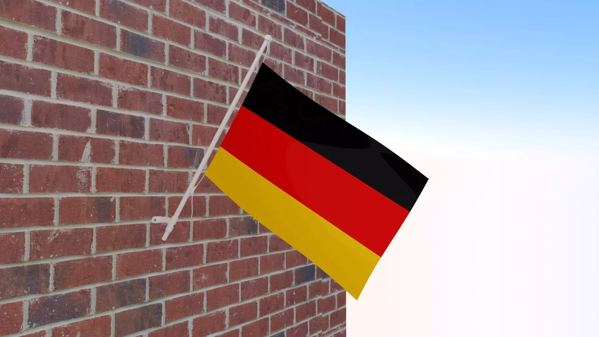Flag of Germany 3D model