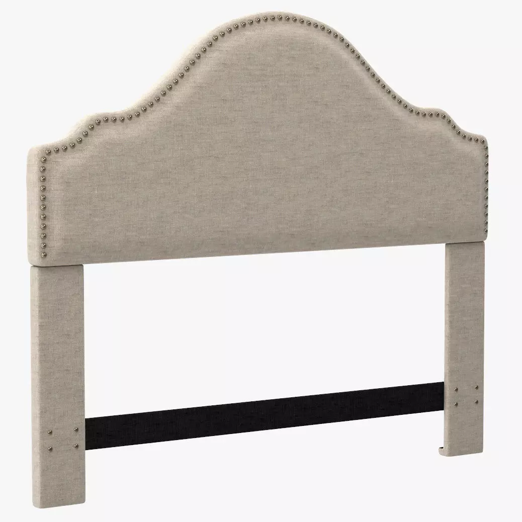 THRE2099 Clara Upholstered Headboard 3D model_0