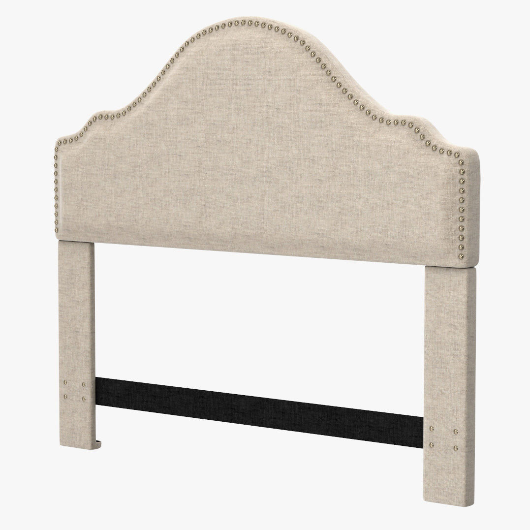 THRE2099 Clara Upholstered Headboard 3D model_2