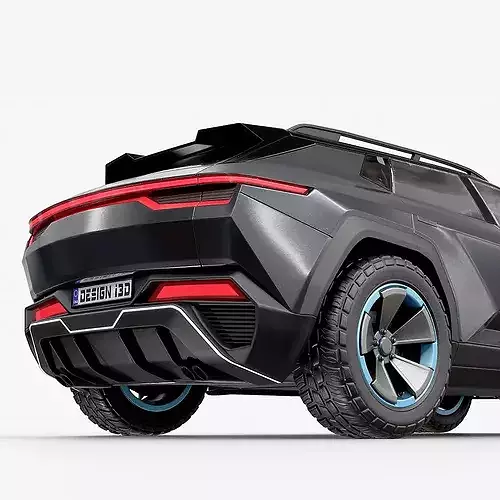 Generic SUV 00 3D model Low-poly 3D model