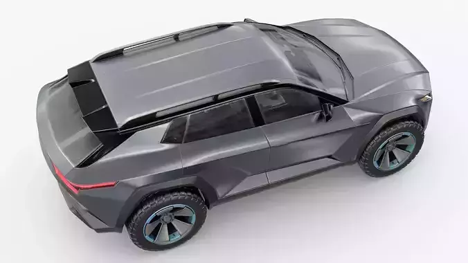 Generic SUV 00 3D model Low-poly 3D model 7
