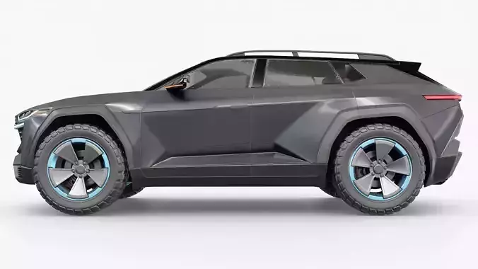 Generic SUV 00 3D model Low-poly 3D model 2