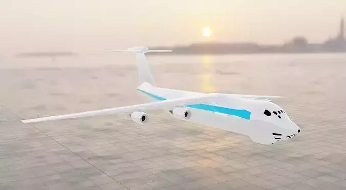 Il-76 Style Heavy Cargo Plane - Custom Military Jet