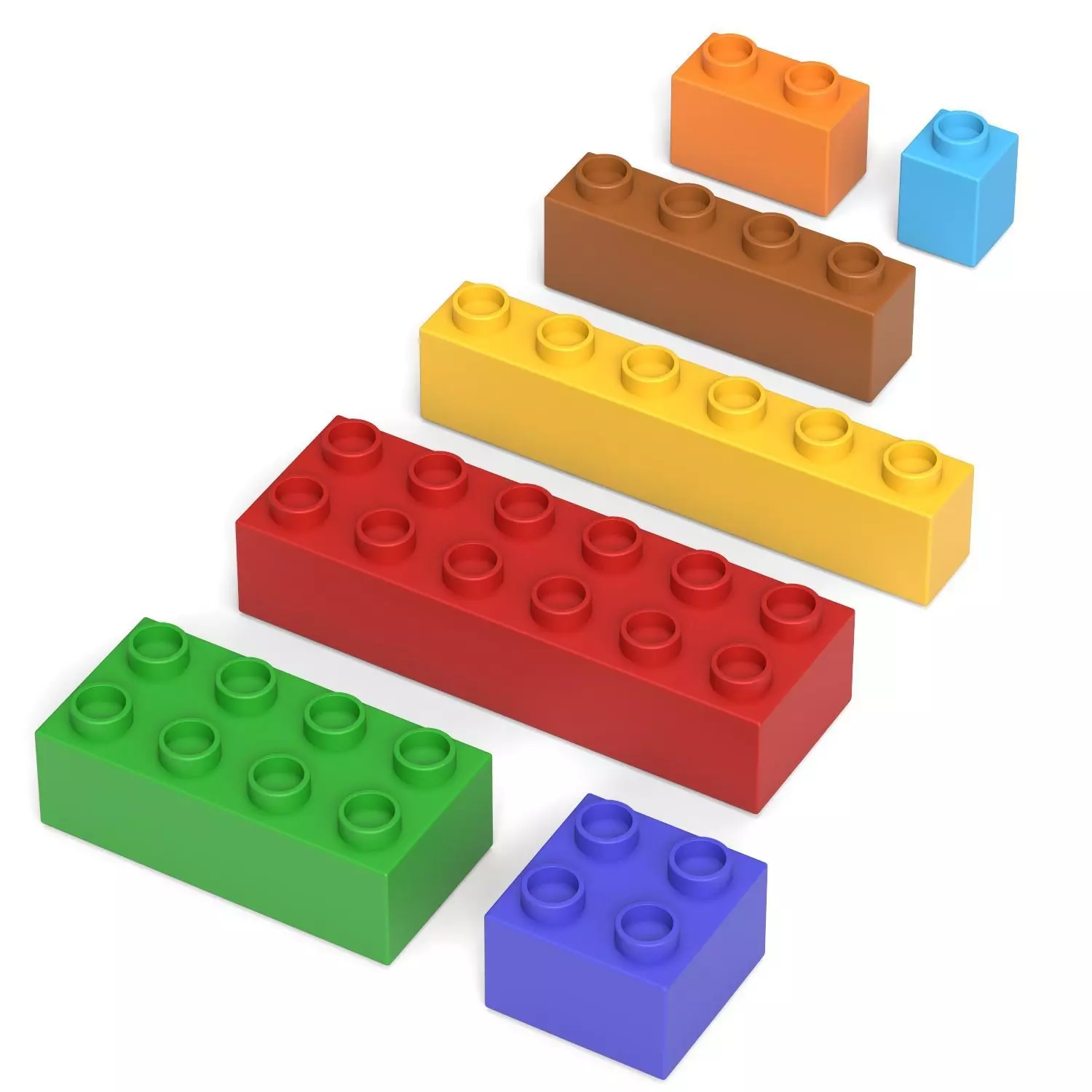 LEGO DUPLO Bricks 01 3D print model