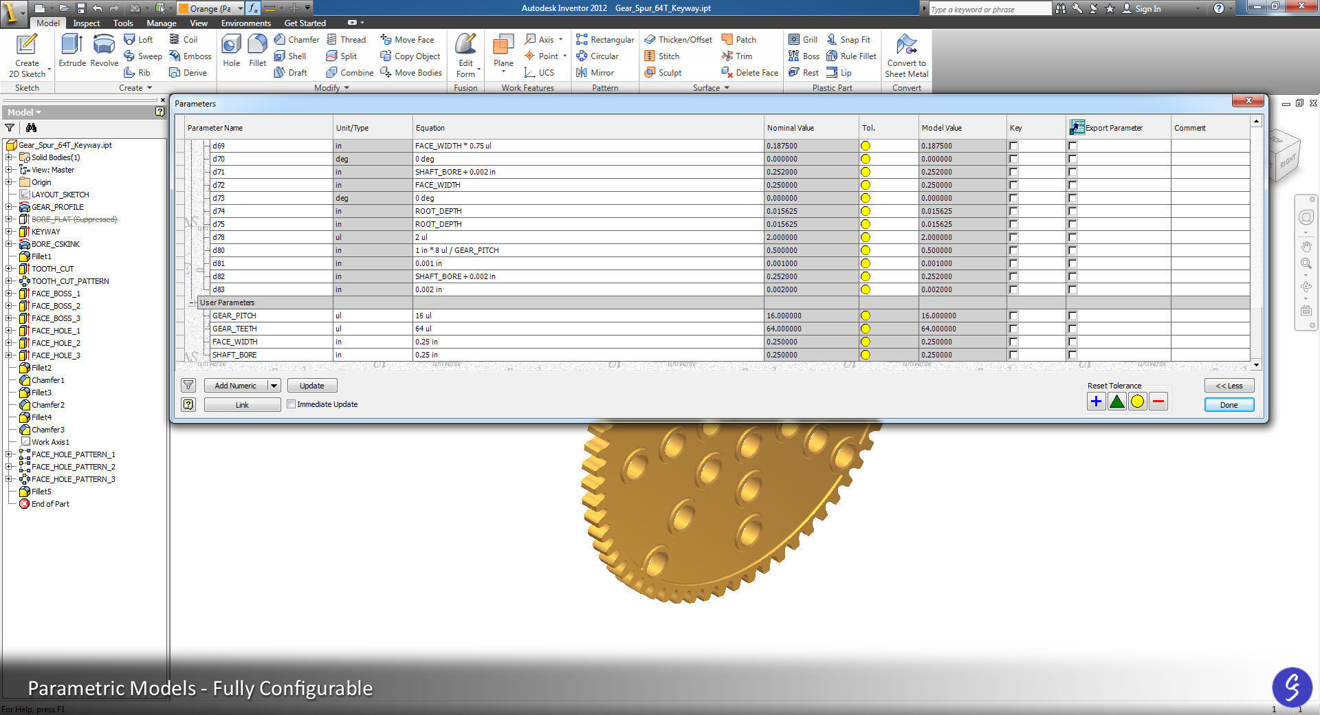 Spur Gear Collection 01 3D print model_20