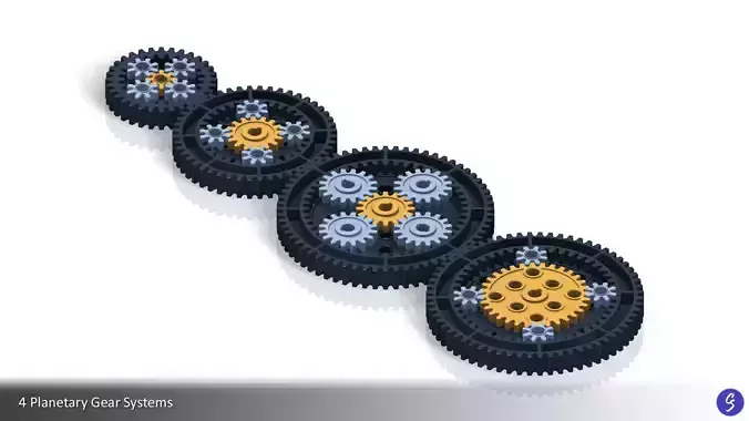 Planetary Gear Collection 01 3D print model