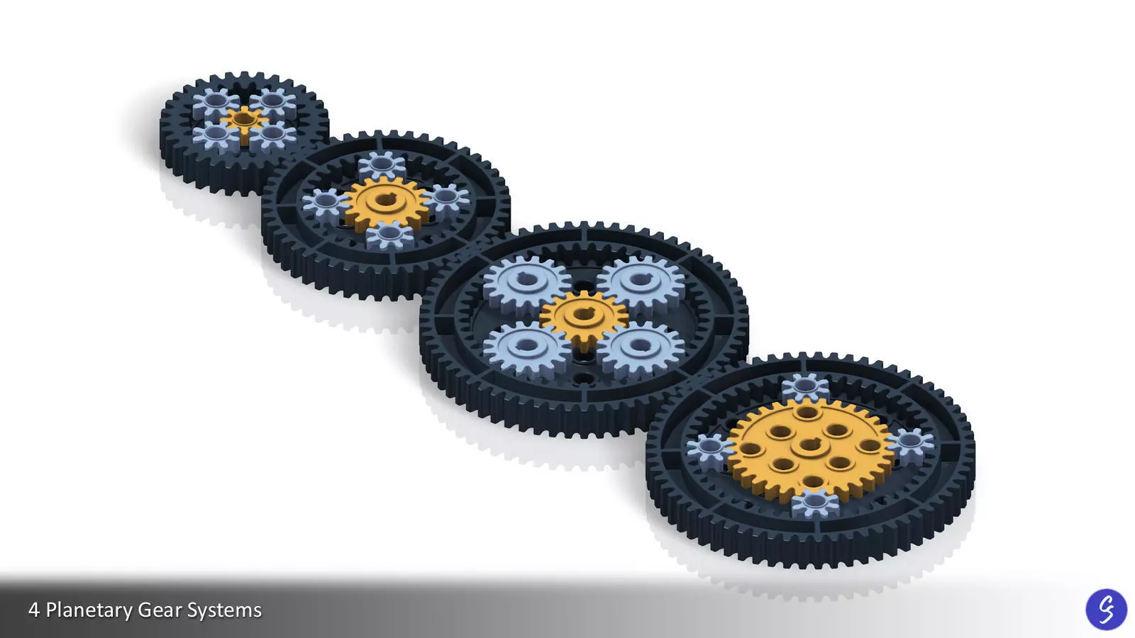 Planetary Gear Collection 01 3D print model_0