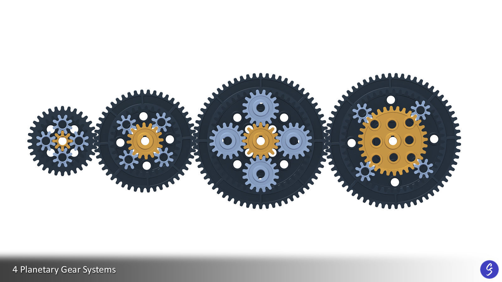 Planetary Gear Collection 01 3D print model_1
