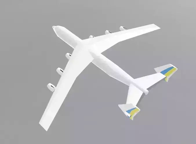 Fictional Heavy Cargo Aircraft An-225 Inspired series 3D model