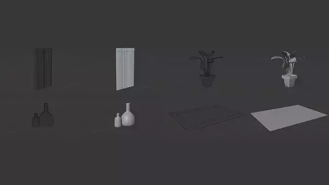 Home Decor Pack 3D model 4