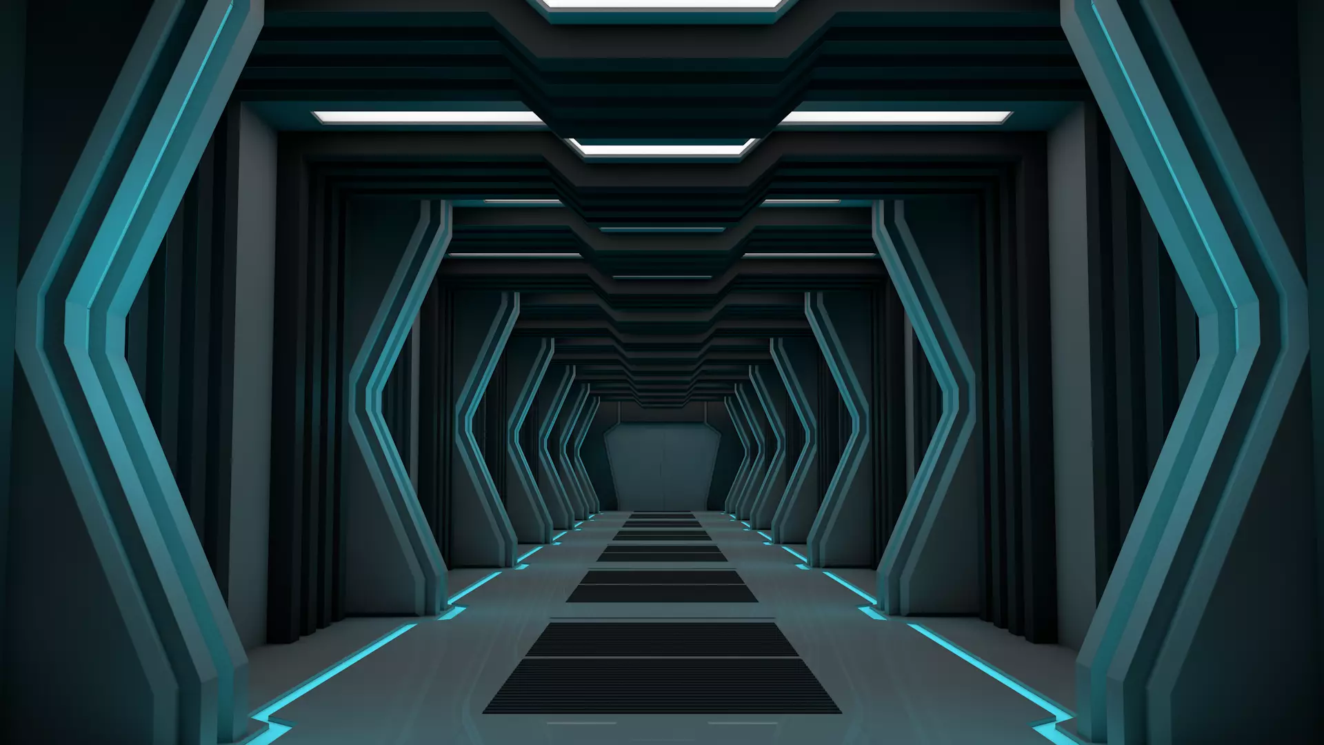 Sci Fi Corridor 3D model