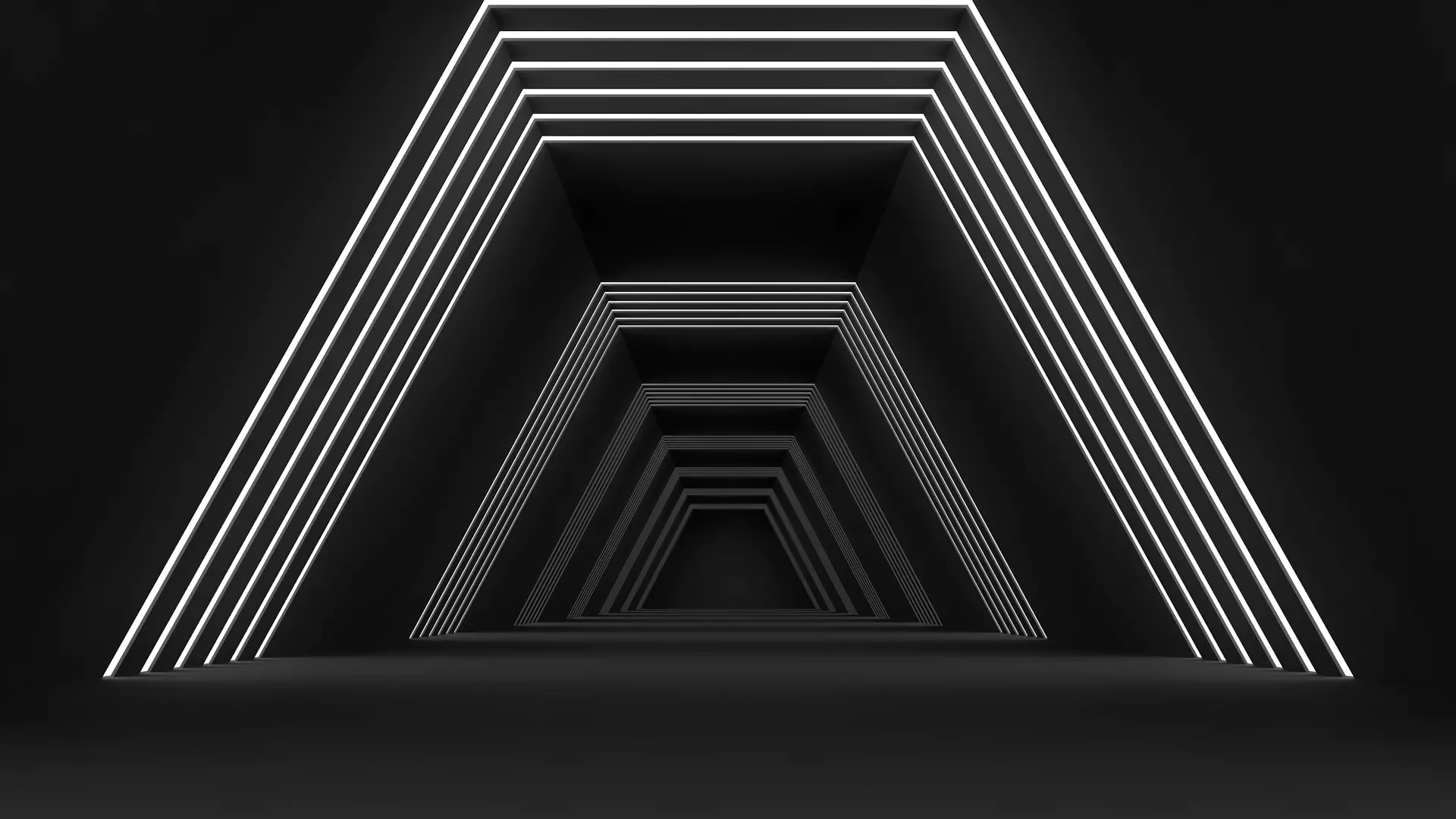Low Poly Sci Fi Tunnel 3D model