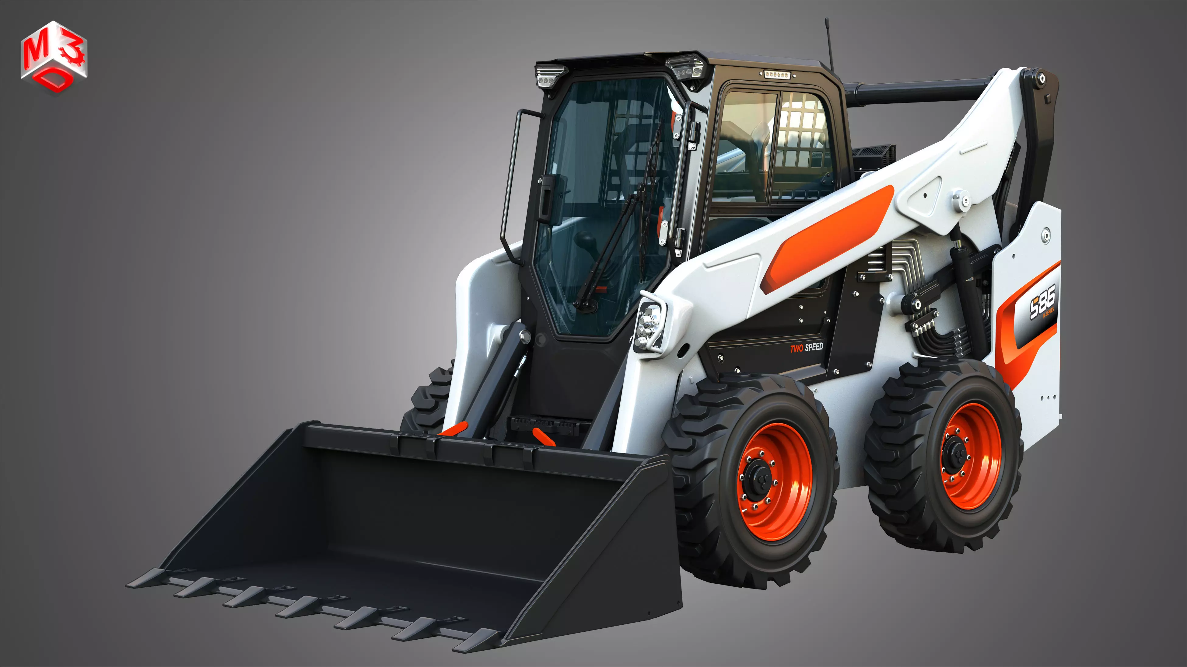 S86 Skid Steer Loader - Bucket 3D model