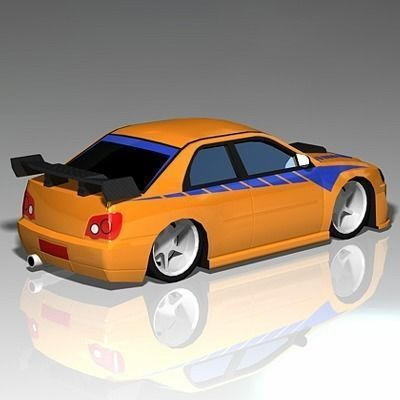 Import Street Racer Low-poly 3D model