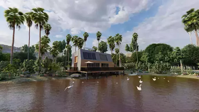 Beach Casa Scene-villa-modern house