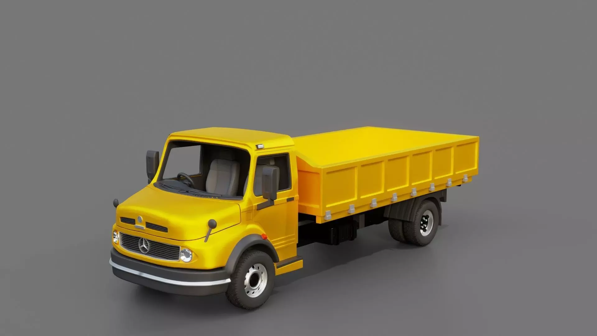 Mercedes-Benz LAK 710 Flatbed Truck 3D model