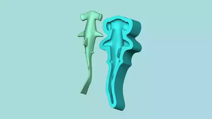 Hammerhead Shark Mold - Silicone Maker Template