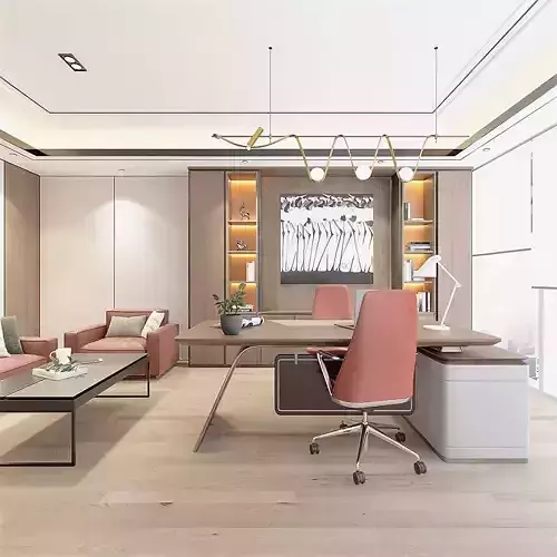 Full Private Office 3D model