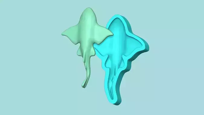 Angel Shark Mold - Silicone Maker Template