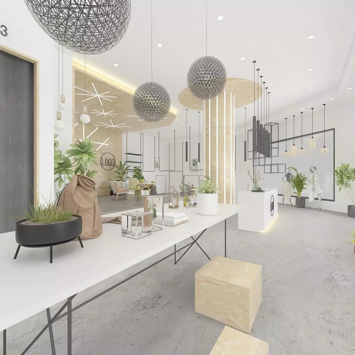Female Clothing Store 3D model