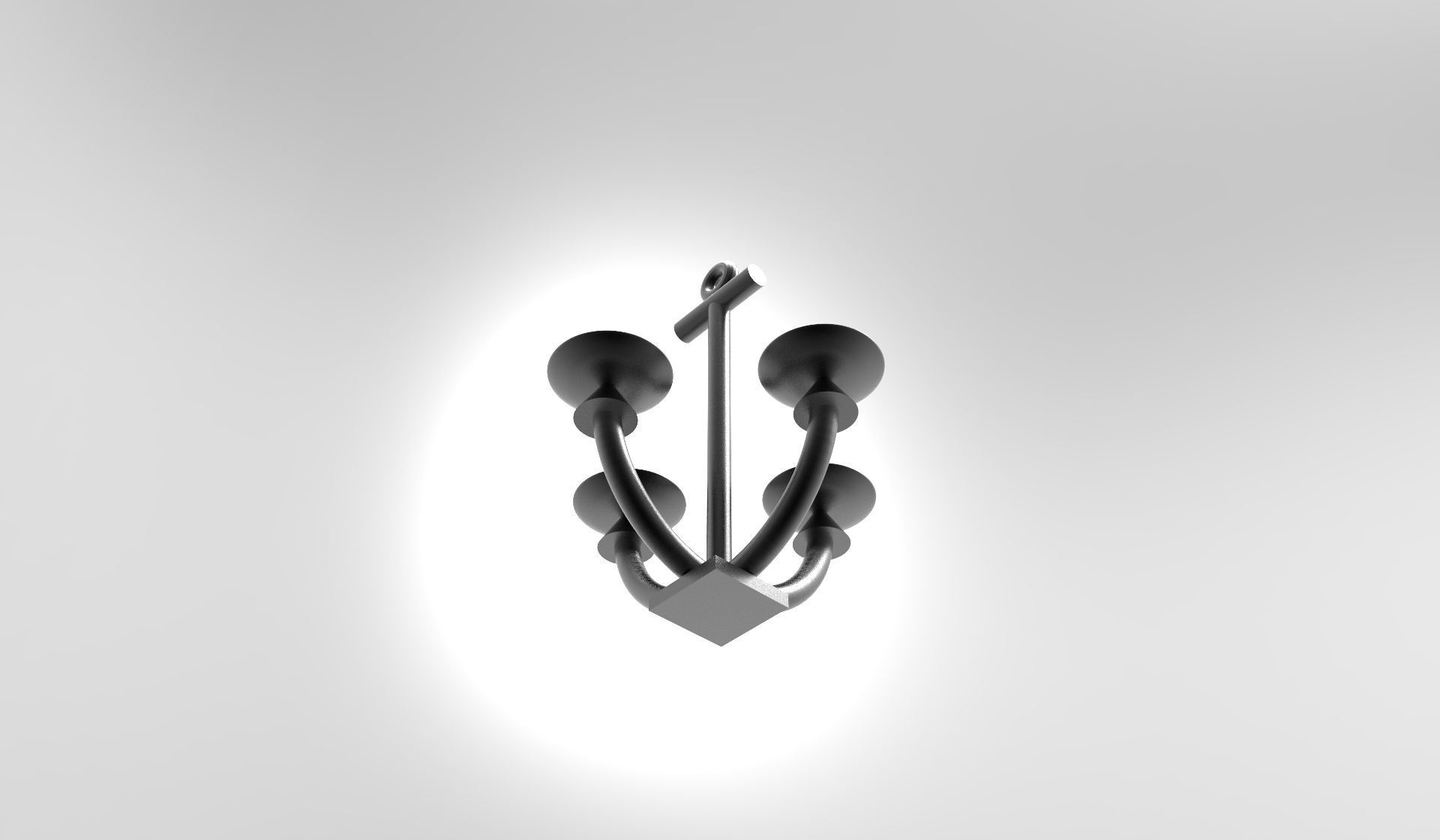 Anchor Candle Holder Pedestal 3D print model_8