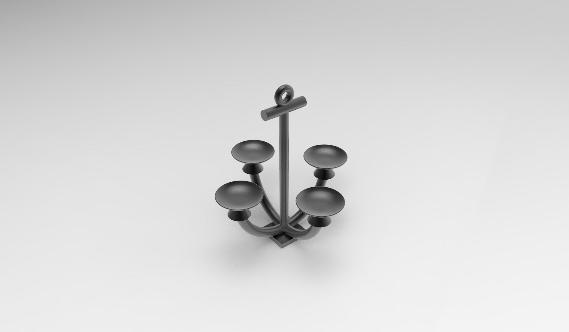 Anchor Candle Holder Pedestal 3D print model_7