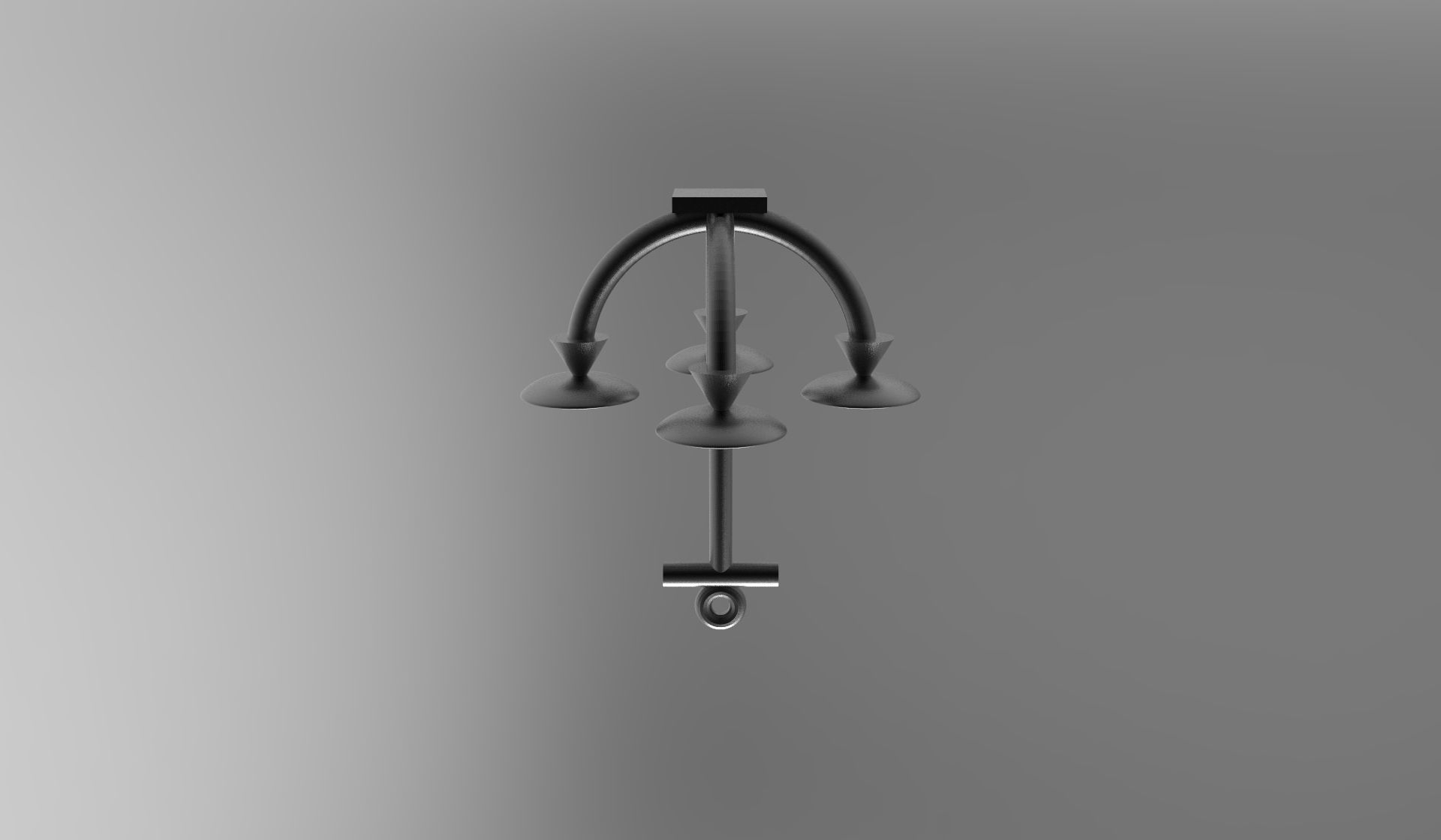 Anchor Candle Holder Pedestal 3D print model_1