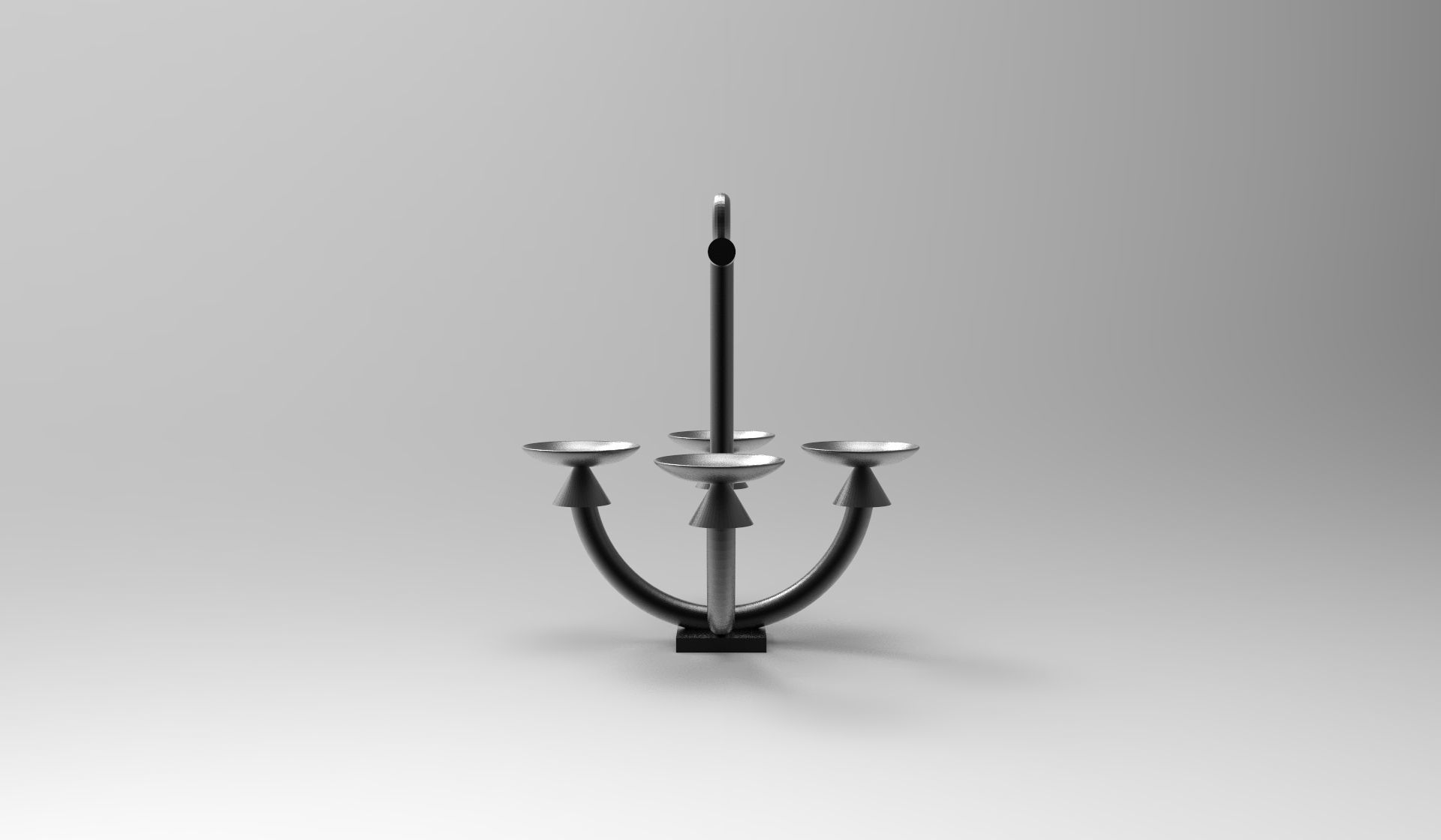Anchor Candle Holder Pedestal 3D print model_3