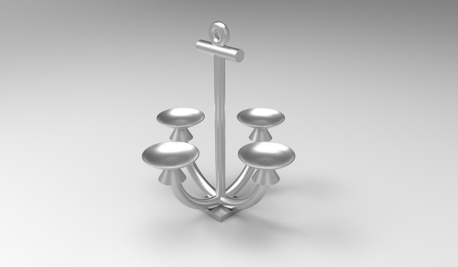 Anchor Candle Holder Pedestal 3D print model_11