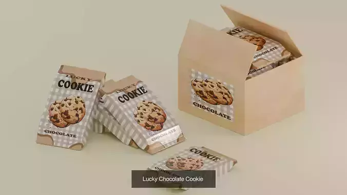 Collection 5 Lucky Cookie 3D Model Pack 3