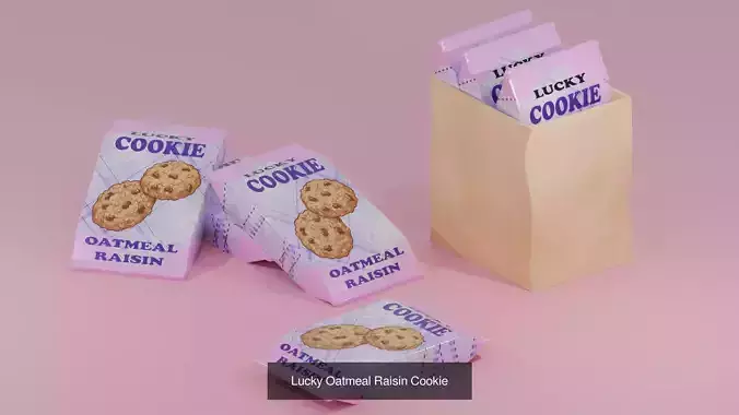 Collection 5 Lucky Cookie 3D Model Pack 7
