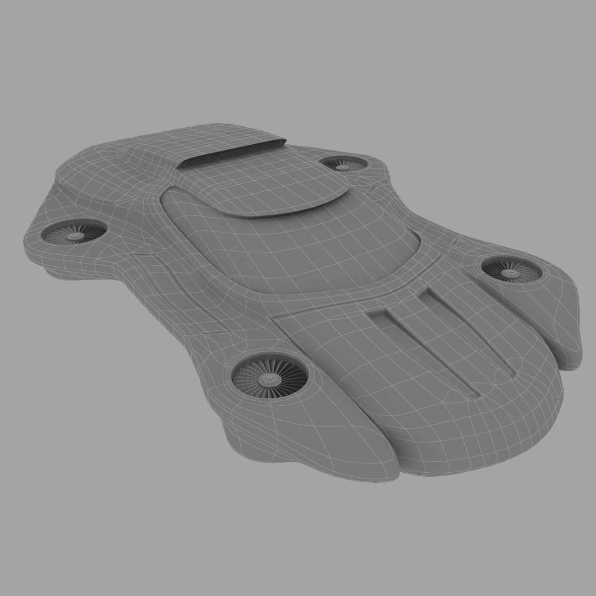 Air machine hover car 3D model_17