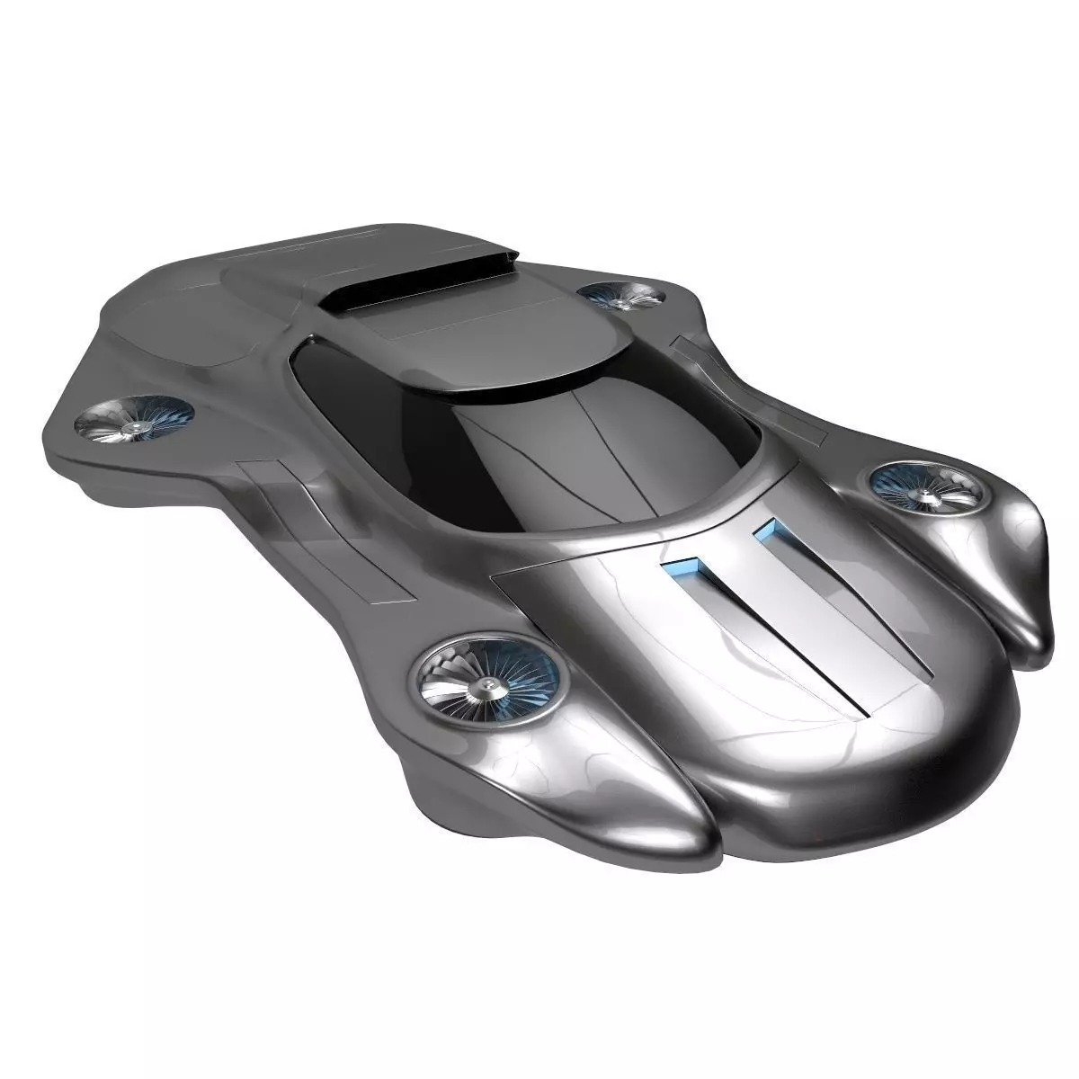 Air machine hover car 3D model_0