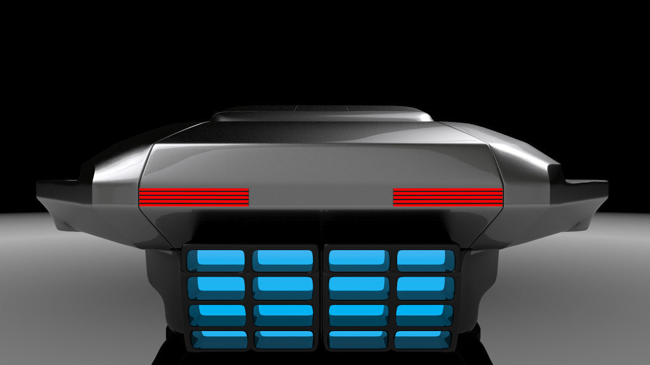 Air machine hover car 3D model_7