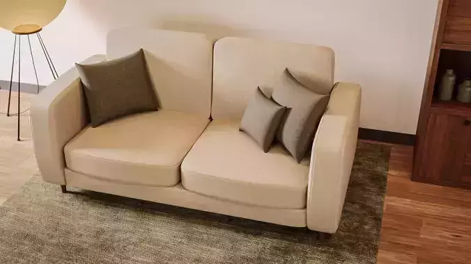 Modern Living Room 3D model 3D model 2