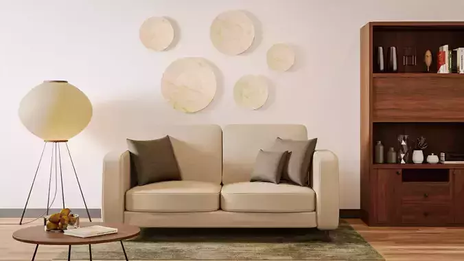Modern Living Room 3D model 3D model