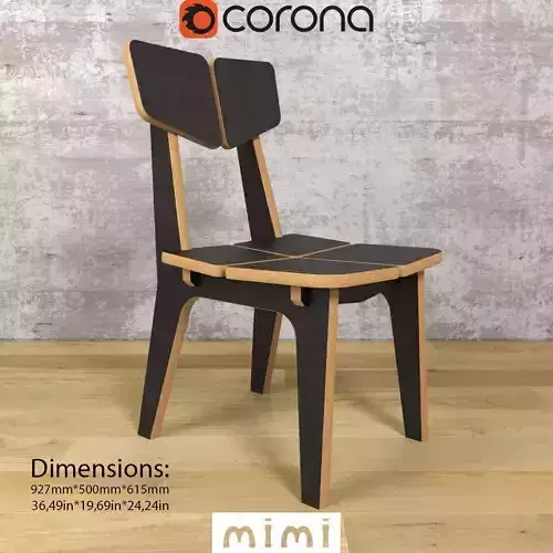 Chairs ColorSet Domino mimi 3D model