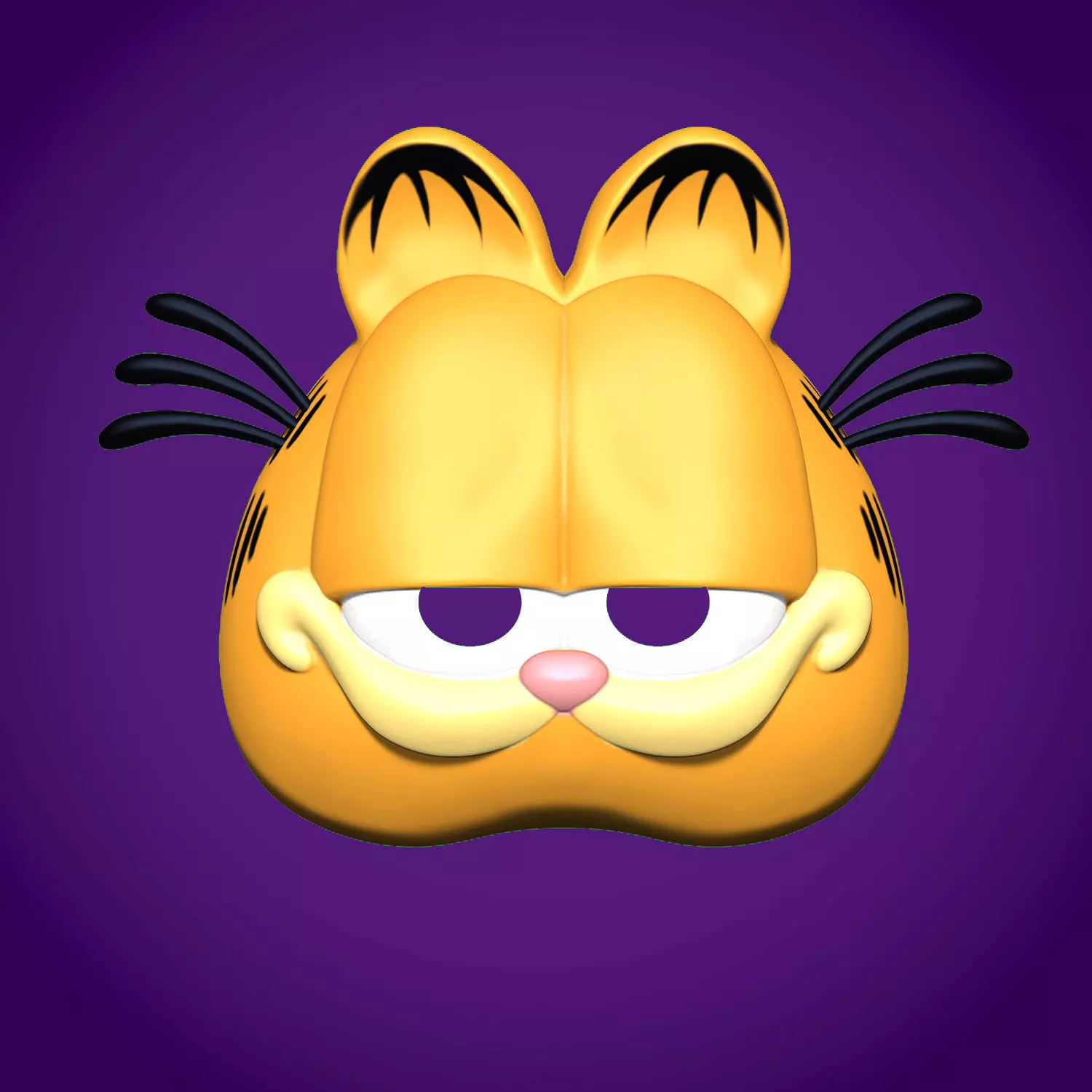 Garfield mask 3D print model