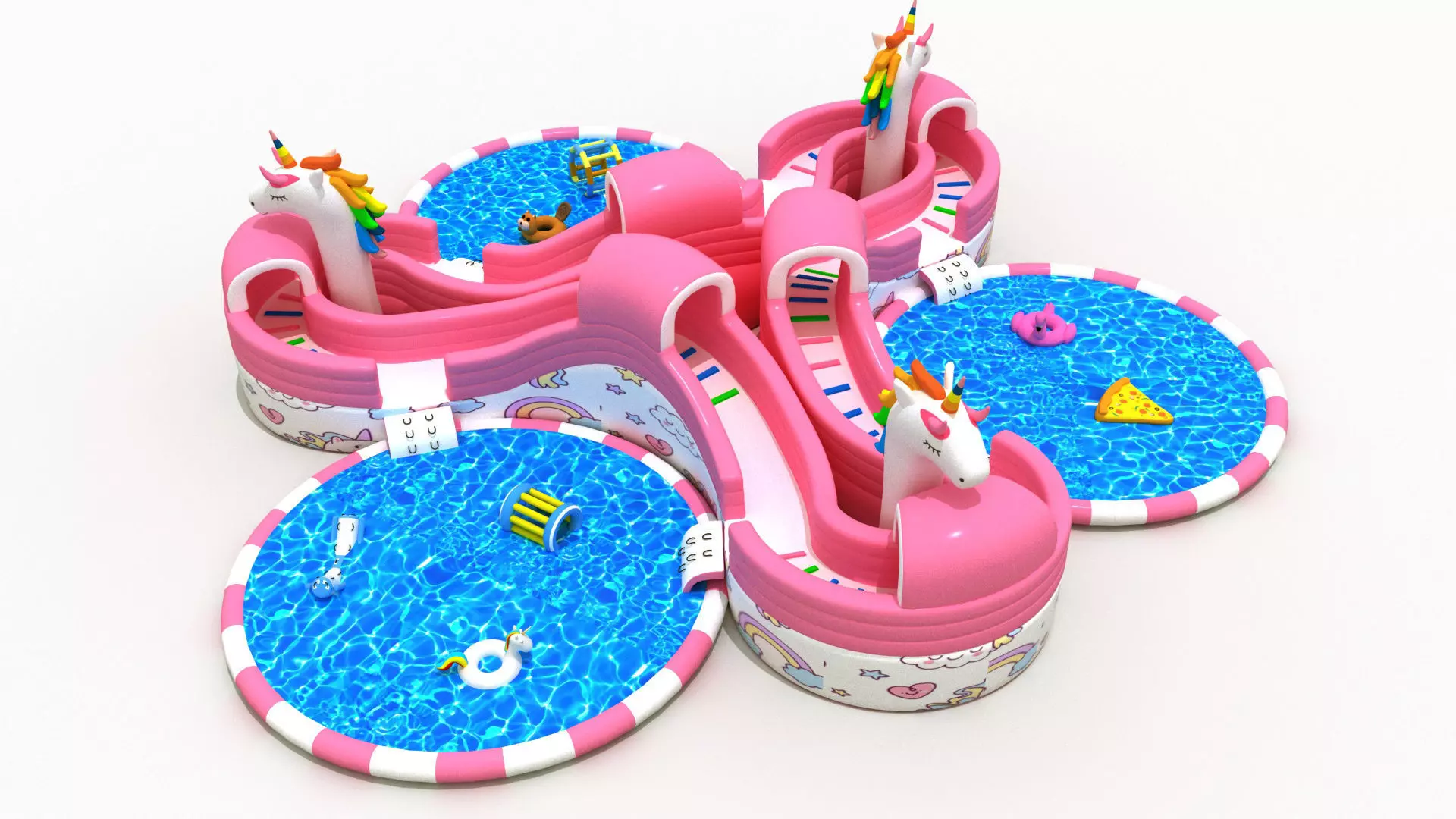 water bounce house 3D model