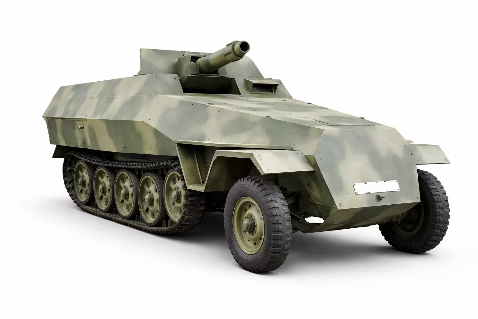 1940s Armored Vehicle Vintage Military Defense Combat Model 3D model