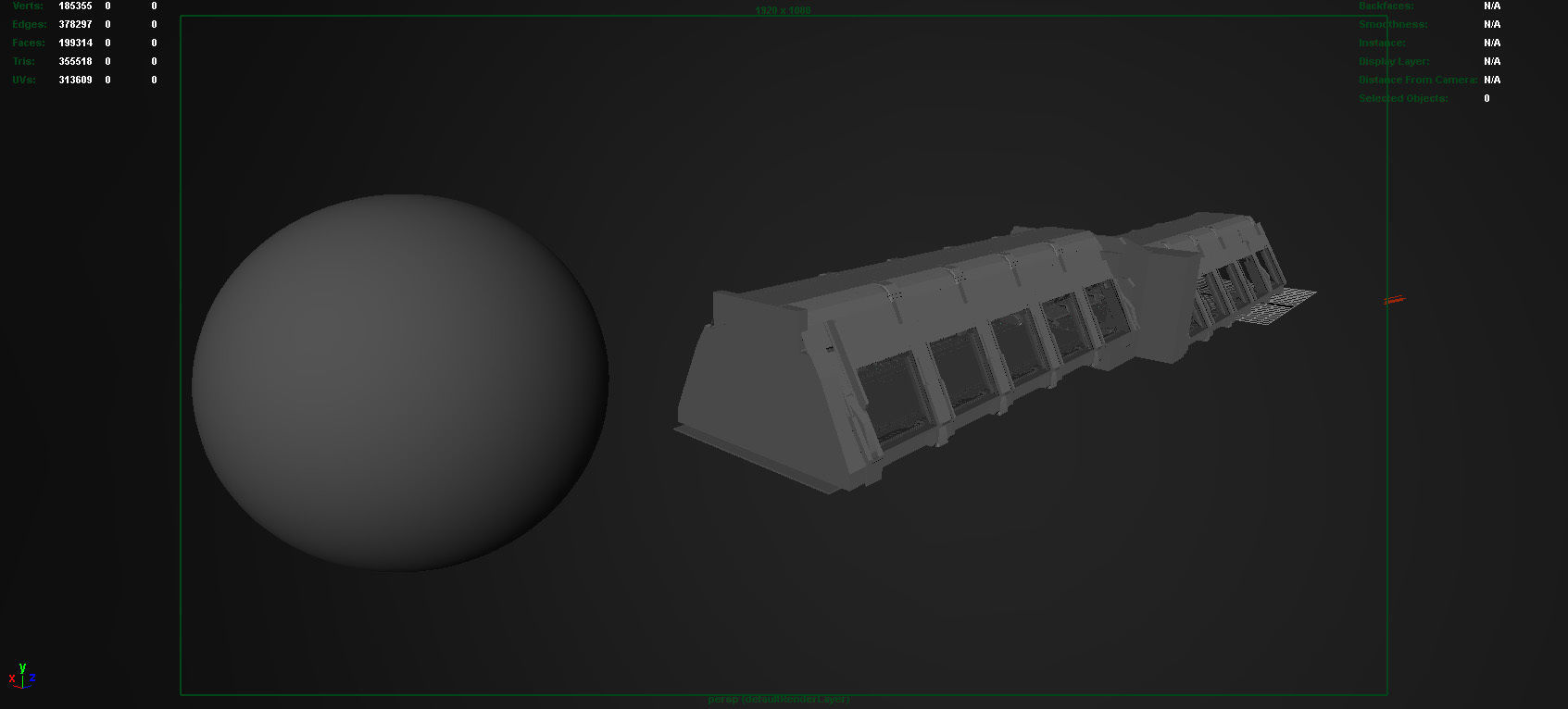 Spaceship corridor 2 3D model_19