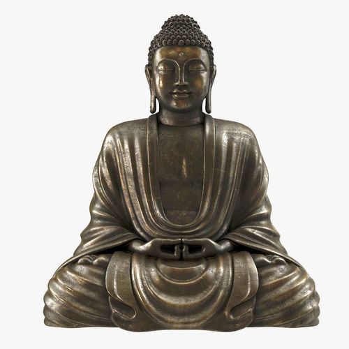 Sitting Buddha Statue 3D model