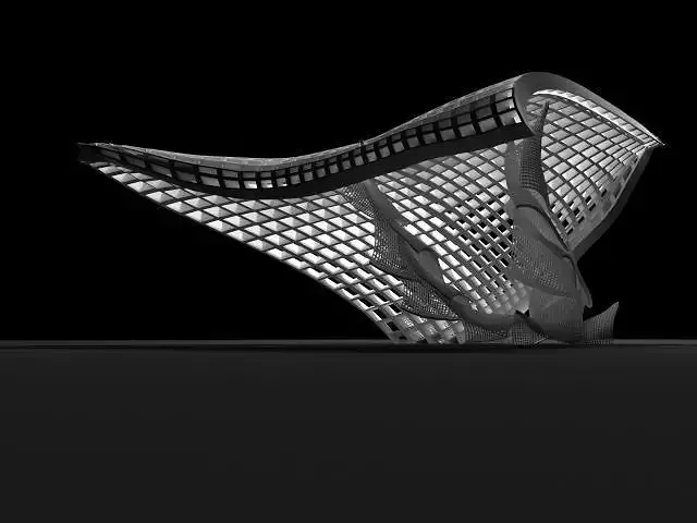 pavillon shoe with net structure