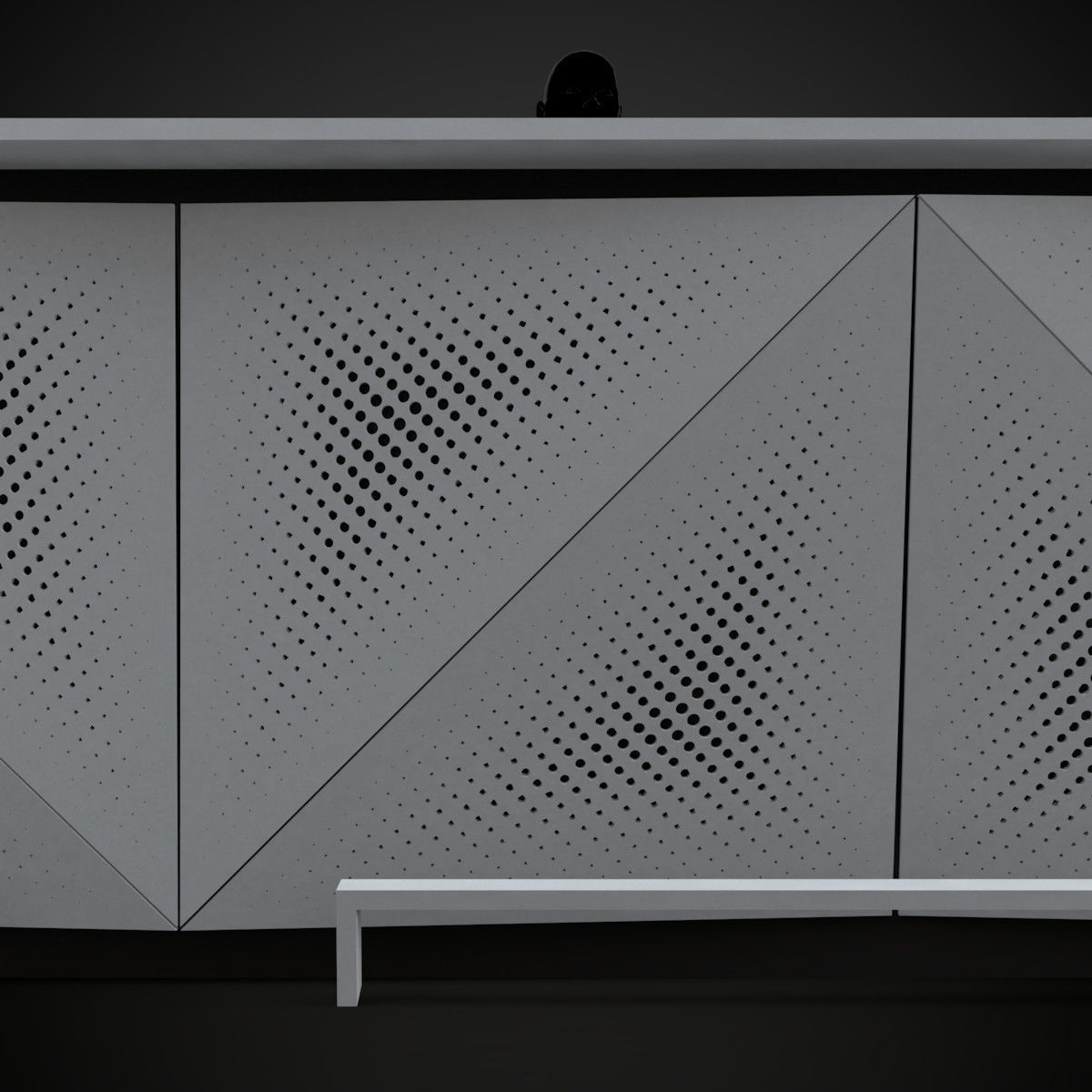 Contemporary Bar Counter 3D model_5