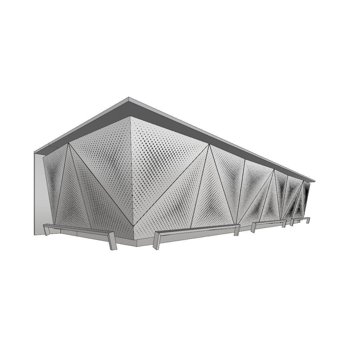 Contemporary Bar Counter 3D model_8