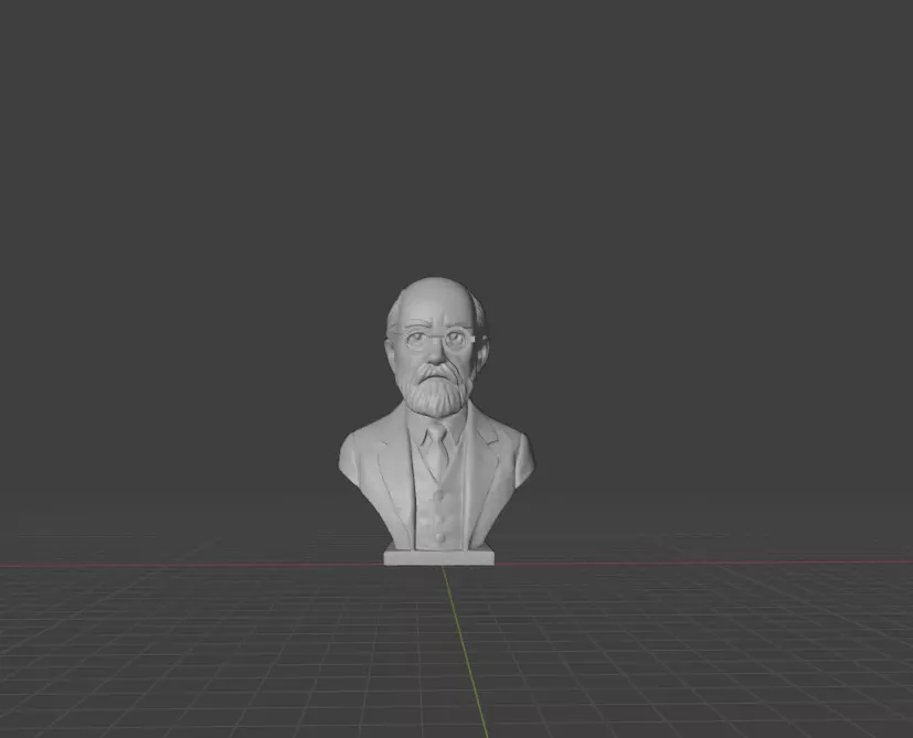 Sigmund Freud Anime Stylized Bust 3D print model