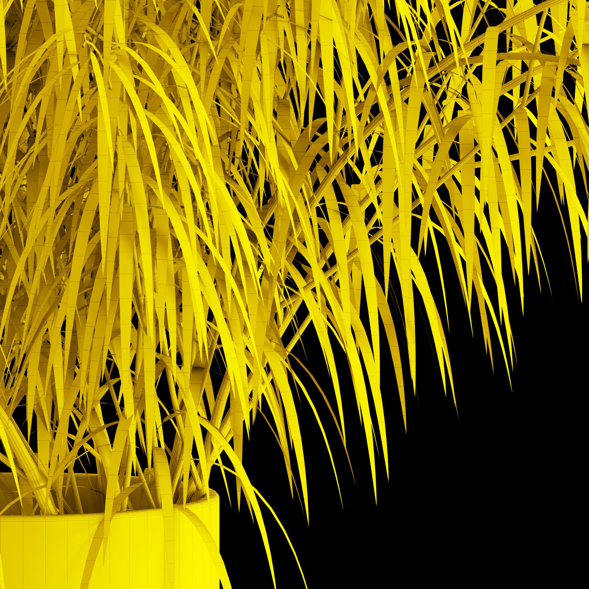 Agonis plant in glass vase 3D model_9