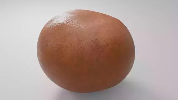 Realistic Orange Fruit Low-poly 3D model 4